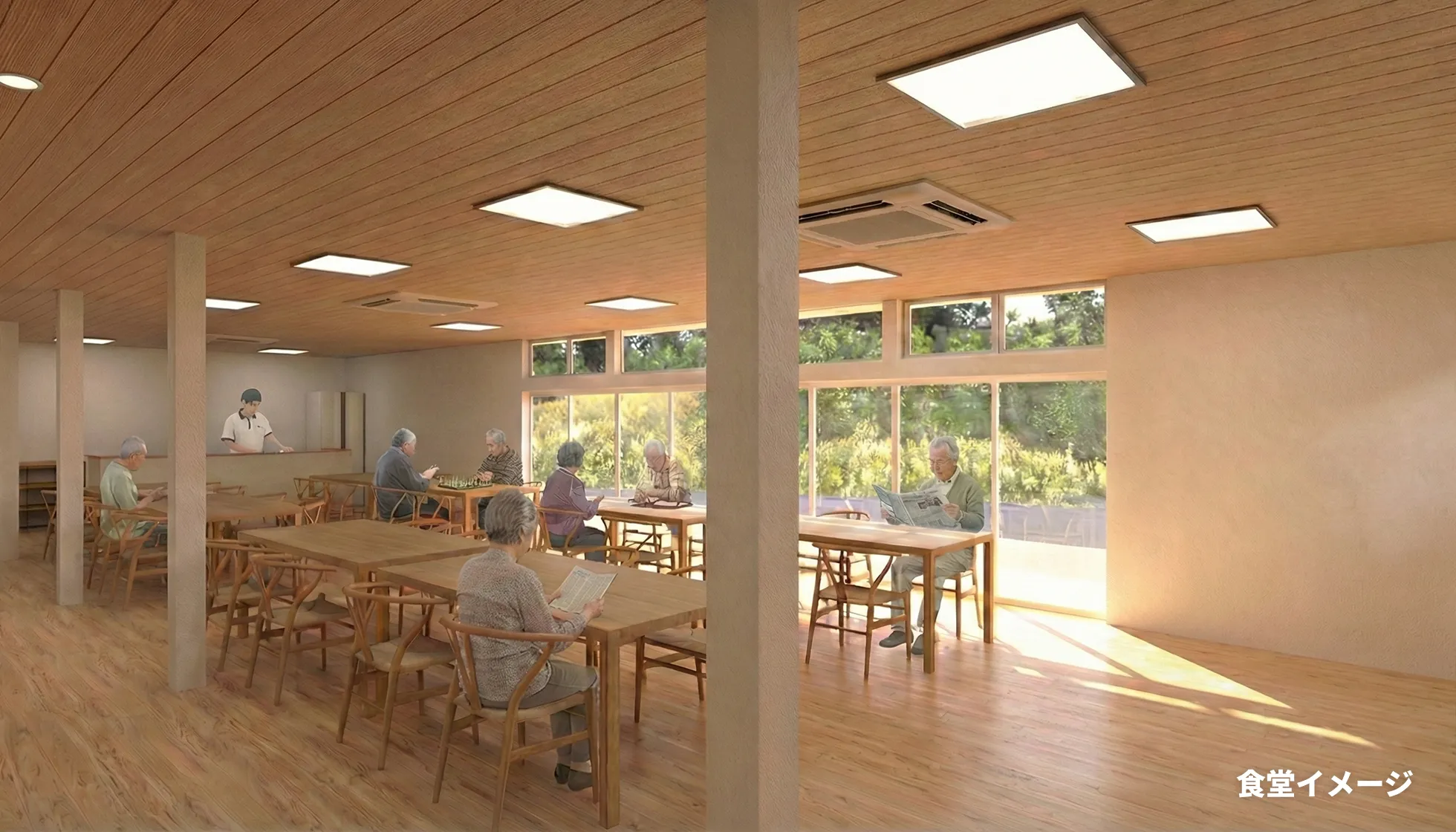 住宅型有料老人ホーム 息吹の食堂イメージ